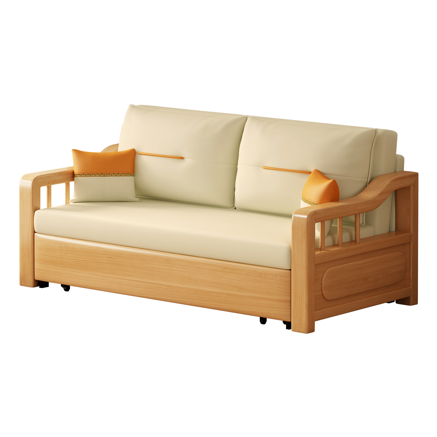 可折叠沙发床多功能两用实木沙发床科技布小户型2025年新款沙发床 - 图3