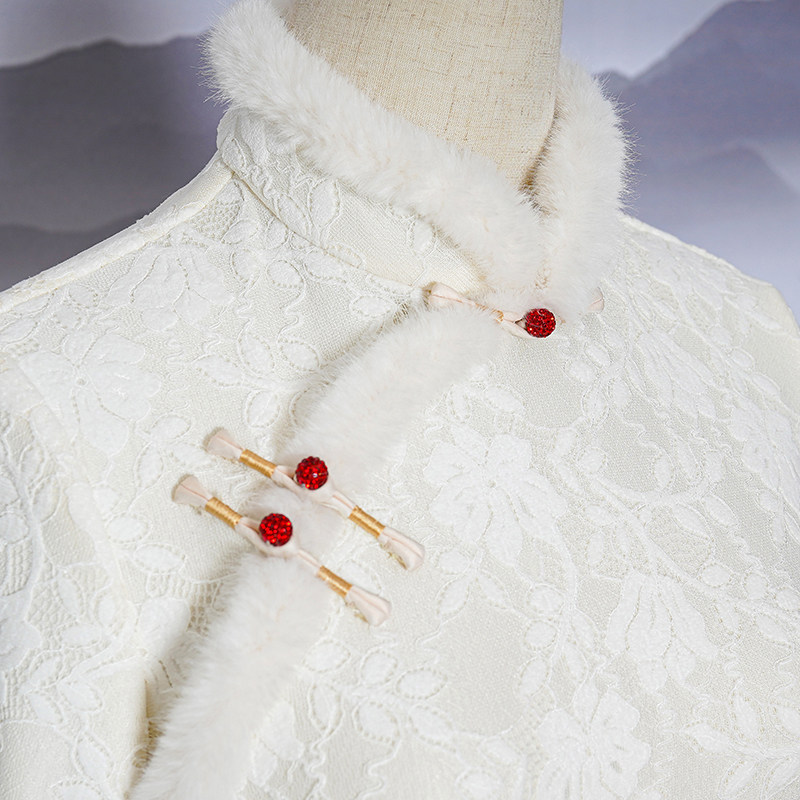 改良版旗袍年轻款气质显瘦连衣裙 秋思婵旗袍