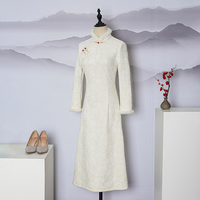 改良版旗袍年轻款气质显瘦连衣裙 秋思婵旗袍