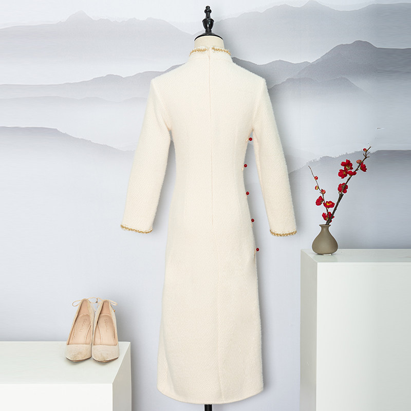 改良旗袍年轻款气质复古 秋思婵旗袍