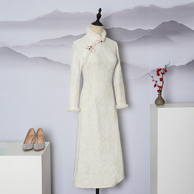 改良版旗袍年轻款气质显瘦连衣裙 秋思婵旗袍