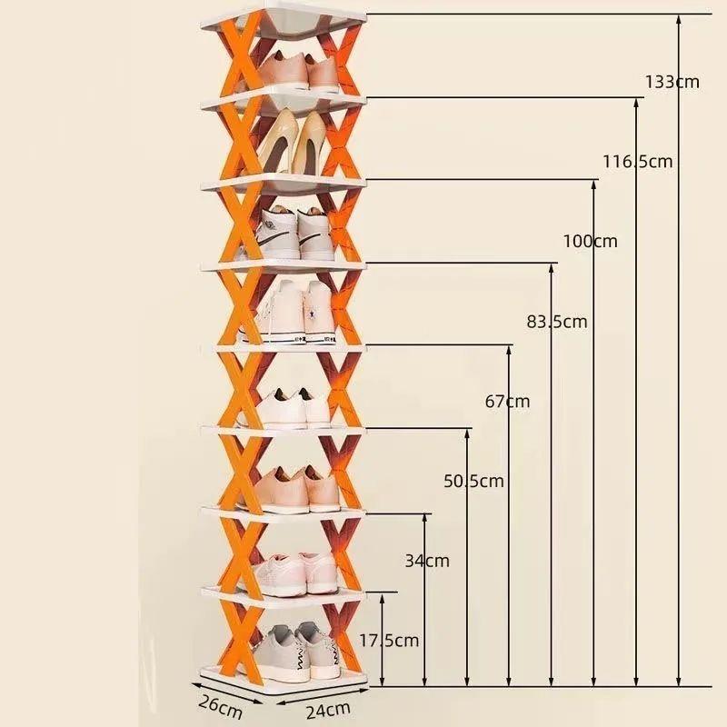 新疆西藏包邮鞋架简易门口家用鞋架子多层家用小型宿舍夹缝鞋柜收