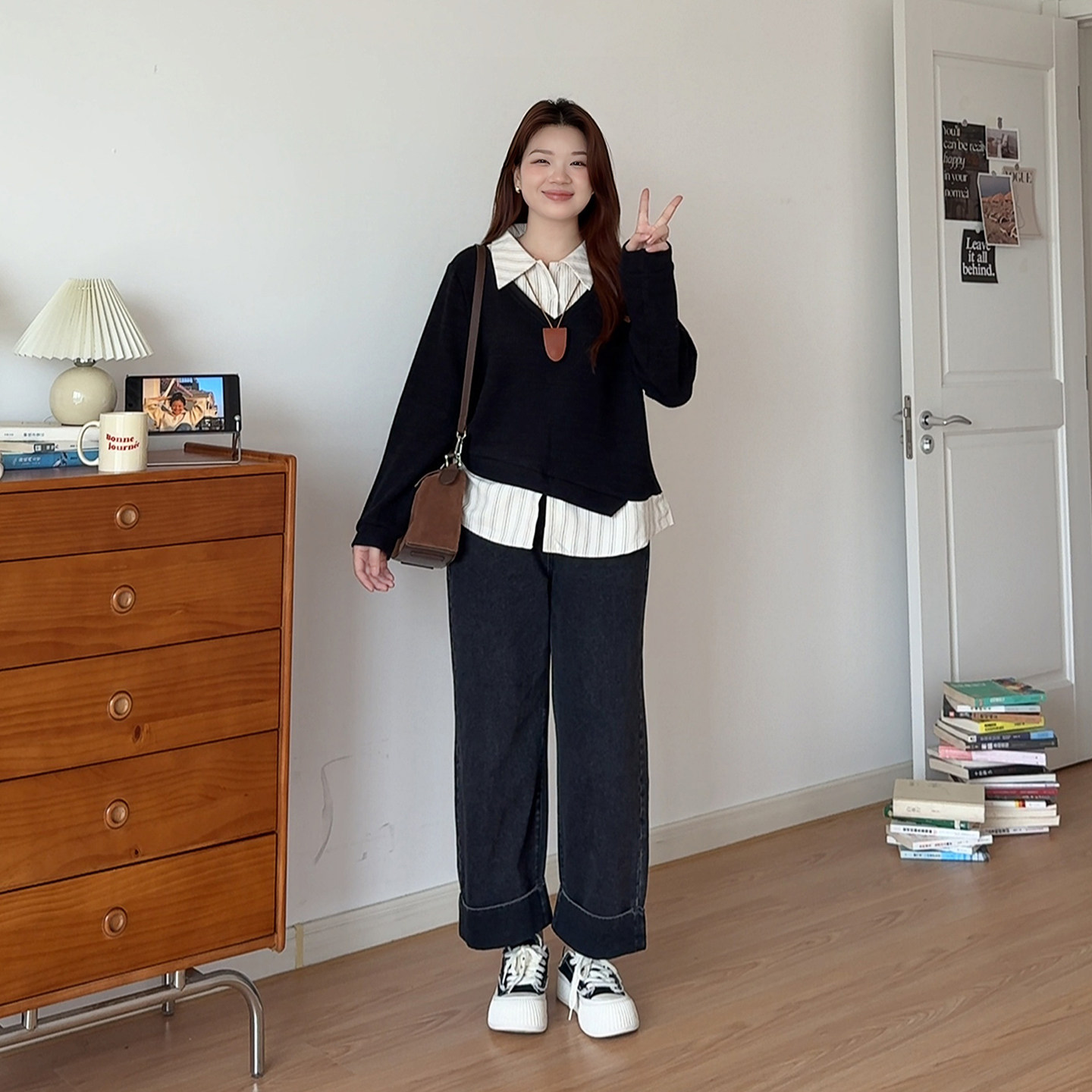 微胖的喵喵大码女装梨形mm秋装显瘦百搭条纹衬衫拼接长袖上衣3800,淘宝优惠券,粉丝福利购,淘宝优惠卷