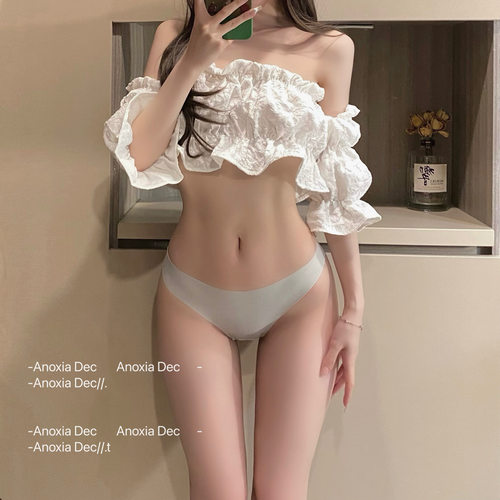 Dec丝滑空气 轻薄一片式无痕健身性感内裤女冰丝低腰丁字裤女纯欲 - 图2