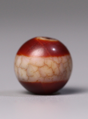 梵间星辰西藏天然玛瑙 阴阳药师珠9*20mm散珠diy配饰手链顶珠腰珠