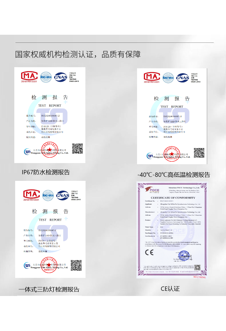 LED宽压低压一体化三防灯冷库灯防尘防潮户外防水工作台灯净化灯 - 图2