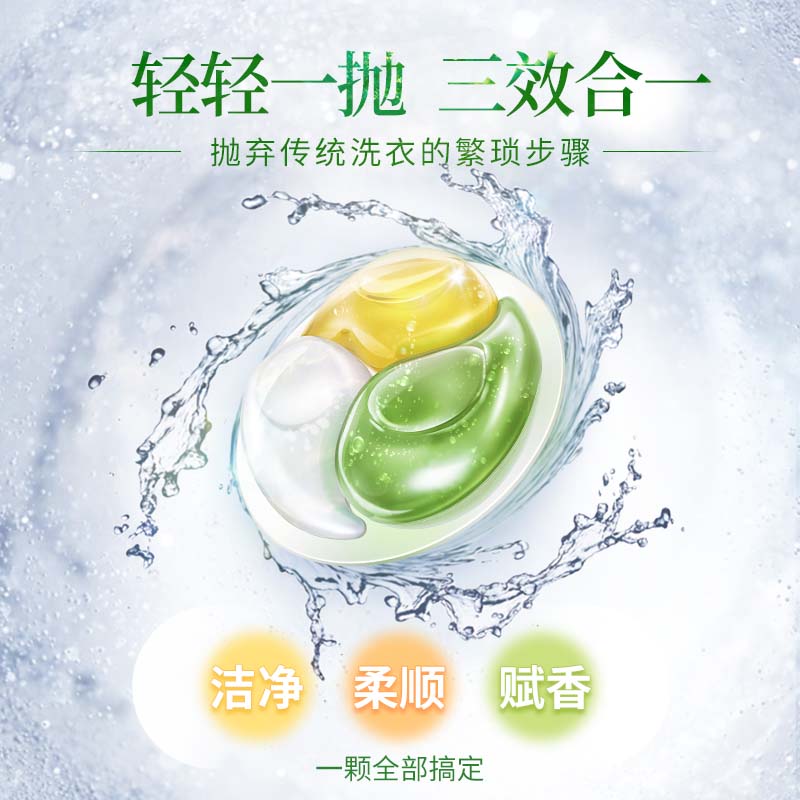 LION狮王纳米乐酵素深洁植萃留香去渍抑菌柔顺留香洗衣凝珠三合一-图1