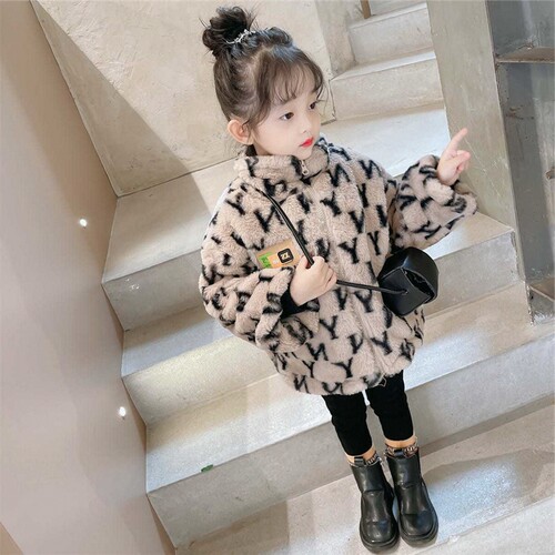 女童卫衣2026冬装新款韩版加绒加厚宝宝儿童小熊套头上衣 - 图2