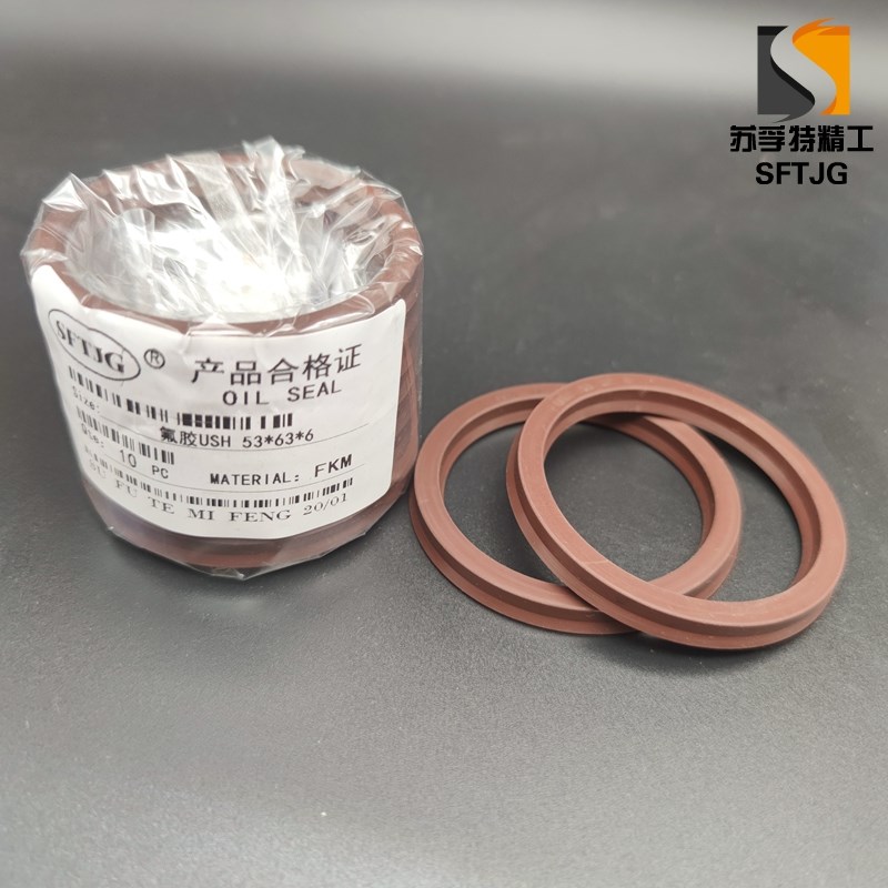 UN/USH40/45/48/50/53/55/56/58/60/63/65*5*6高温氟胶油封密封圈 - 图0