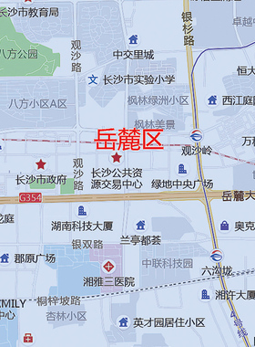 新版长沙望城宁乡浏阳株洲地图