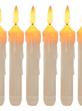 10x vara elétrica vela luz amarelo cintila??o led paisagem