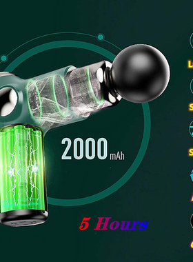 Mini pistola de massagem LCD Touch Screen Massageador Muscul