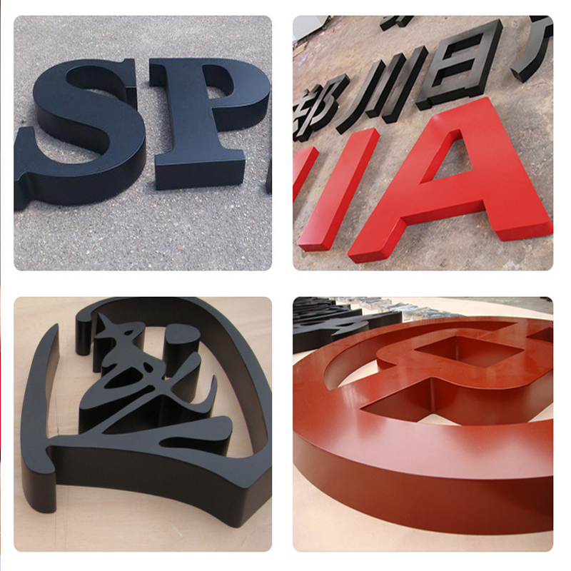 哑光烤漆亚克力字定制背景墙logo水晶立体pvc雕刻招牌广告牌焗漆 - 图2