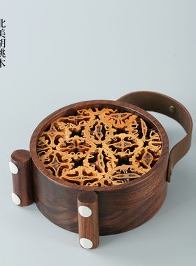 个性核桃胡桃木蓝牙音箱音响摆件
