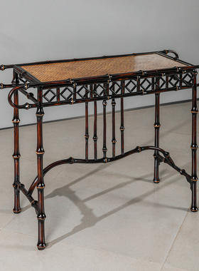 筇竹玄关桌香案长条供桌调桌靠墙
