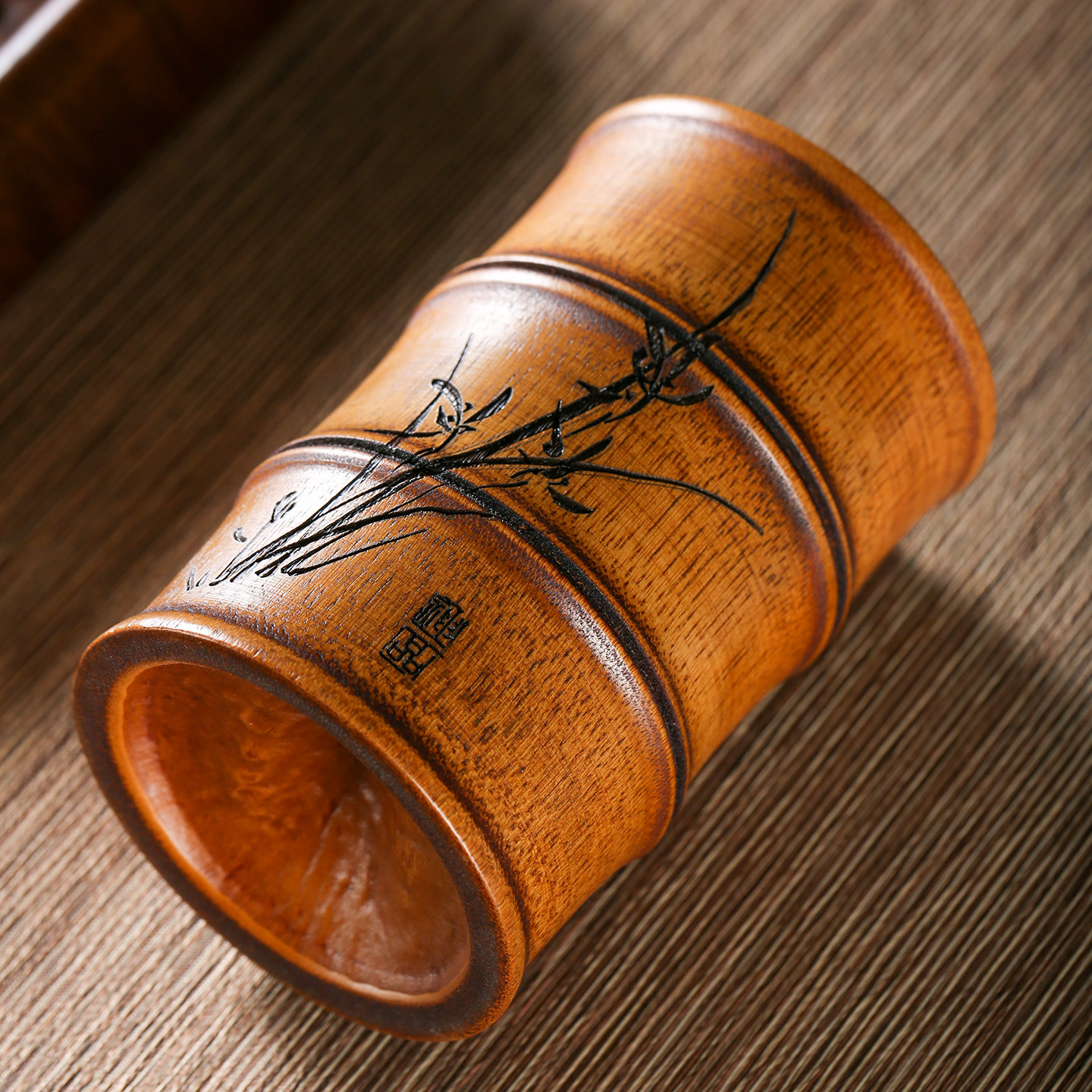 茶道筒竹节竹筒笔筒大漆竹根国风茶道六君子桶茶罐茶具收纳筒茶筒,淘宝优惠券,粉丝福利购,淘宝优惠卷