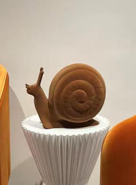 速发创意桌面摆件蜗牛高档客厅柜几玄关电视茶样板房间家居装饰品