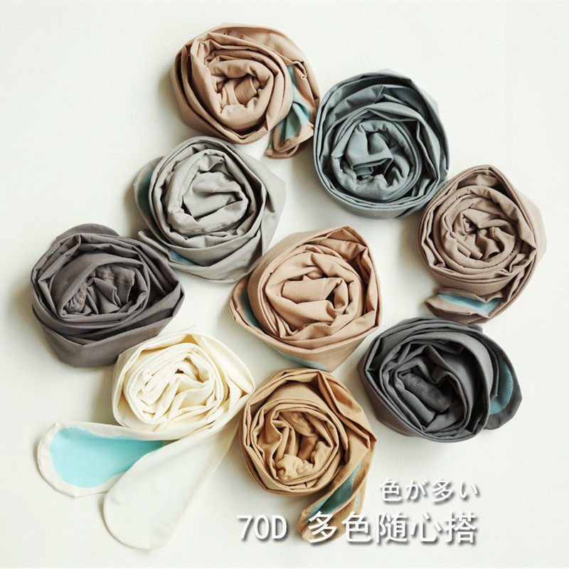 3双装日本每千春秋70d抗菌连裤袜 每千连裤袜/打底袜