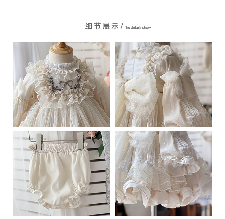 洛丽塔女童西班牙公主裙lolita连衣裙蕾丝蓬蓬周岁女宝宝礼服裙子,淘宝优惠券,粉丝福利购,淘宝优惠卷