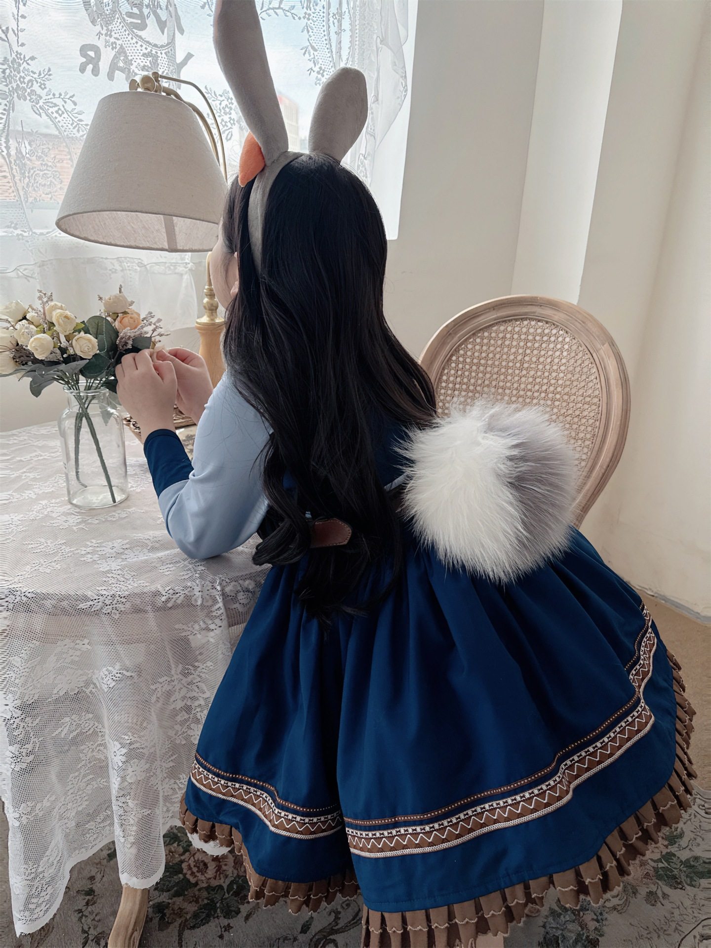 迪士尼朱迪兔子警官衣服儿童童装套装cos连衣裙洛丽塔女童公主裙,淘宝优惠券,粉丝福利购,淘宝优惠卷