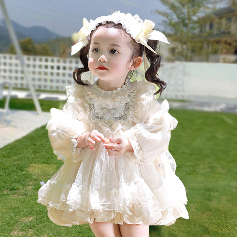 洛丽塔女童西班牙公主裙lolita连衣裙蕾丝蓬蓬周岁女宝宝礼服裙子,淘宝优惠券,粉丝福利购,淘宝优惠卷