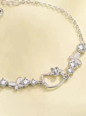 S925纯银Hellokitty凯蒂猫手链