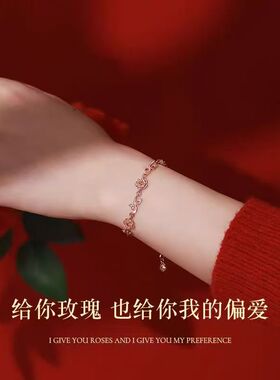 S925纯银百搭玫瑰花小众设计感