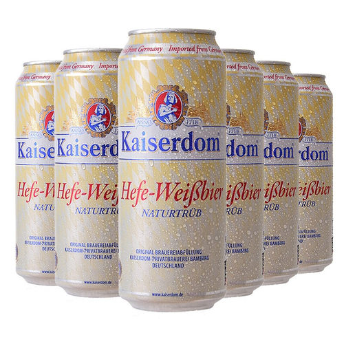 德国原装进口kaiserdom凯撒顿姆啤酒精酿白啤500ml*24罐装听整箱 - 图3