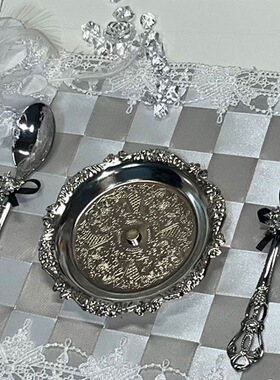 金色银色托盘拍照道具装饰收纳精
