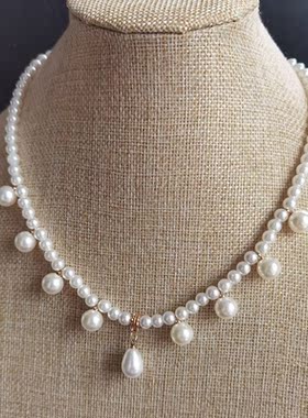 古代唐风敦煌多宝软璎珞古装汉服百搭配饰品贝珠项链