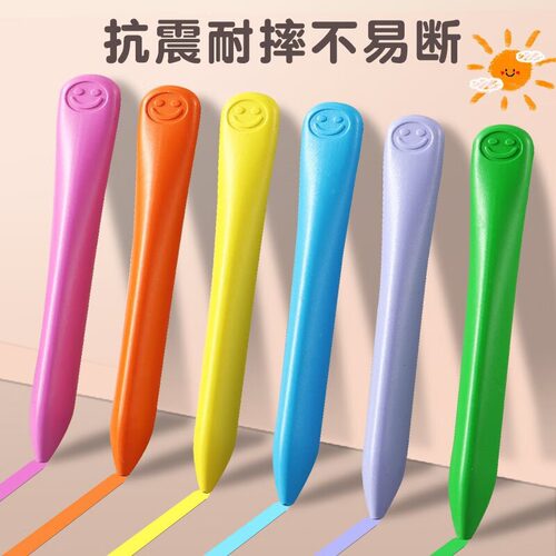 得力儿童蜡笔不脏手涂鸦安全无毒不沾手画笔幼儿园专用可水洗塑料腊笔宝宝彩笔丝滑彩色涂色画画笔36色油画棒 - 图0