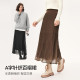 Poetry silk blended ballet style skirt mid-length gauze skirt pleated skirt for women Evely outlets store