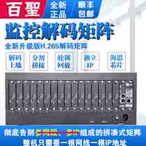 H265 network decoder monitoring digital matrix compatible with Hikvision Dahua 16 36 split 4 6 9 8 16 screen