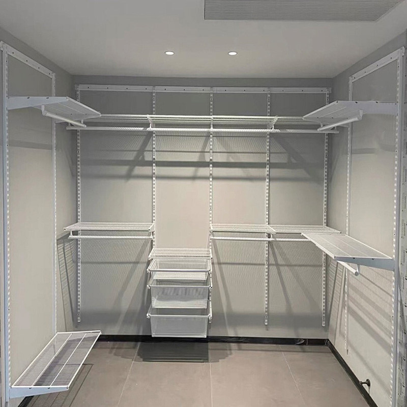 金属衣柜卧室家用开放步入式壁挂上墙定制diy框架全钢砌墙衣帽间,淘宝优惠券,粉丝福利购,淘宝优惠卷