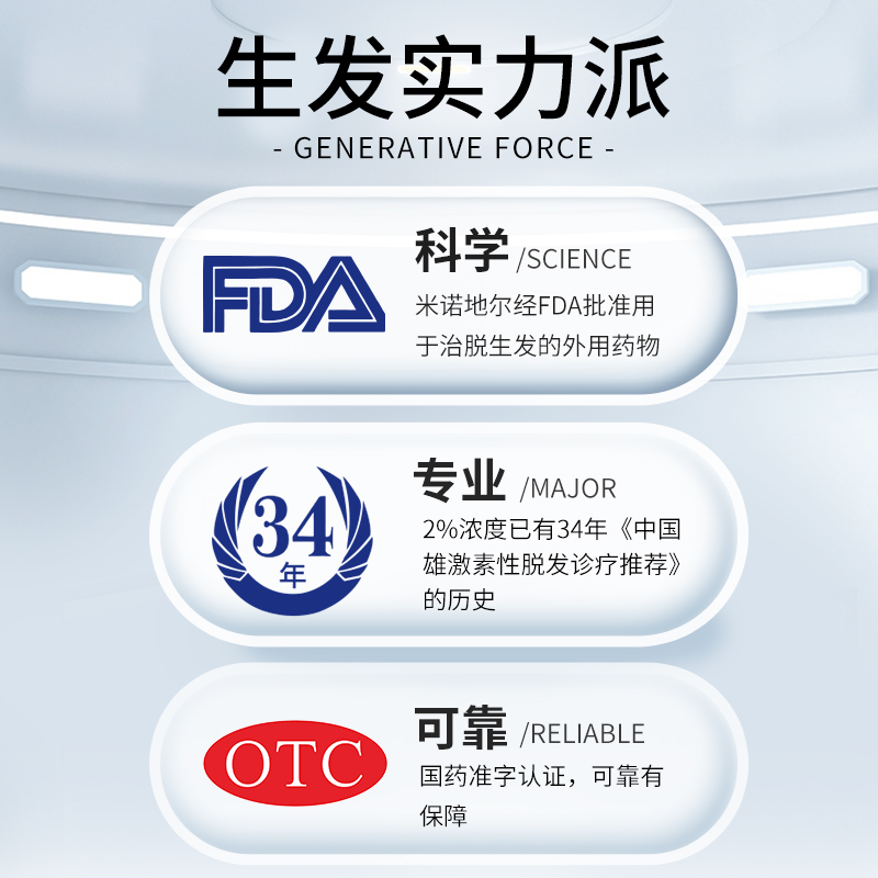 斯必申米诺地尔酊生发喷雾斑秃 斯必申白发脱发