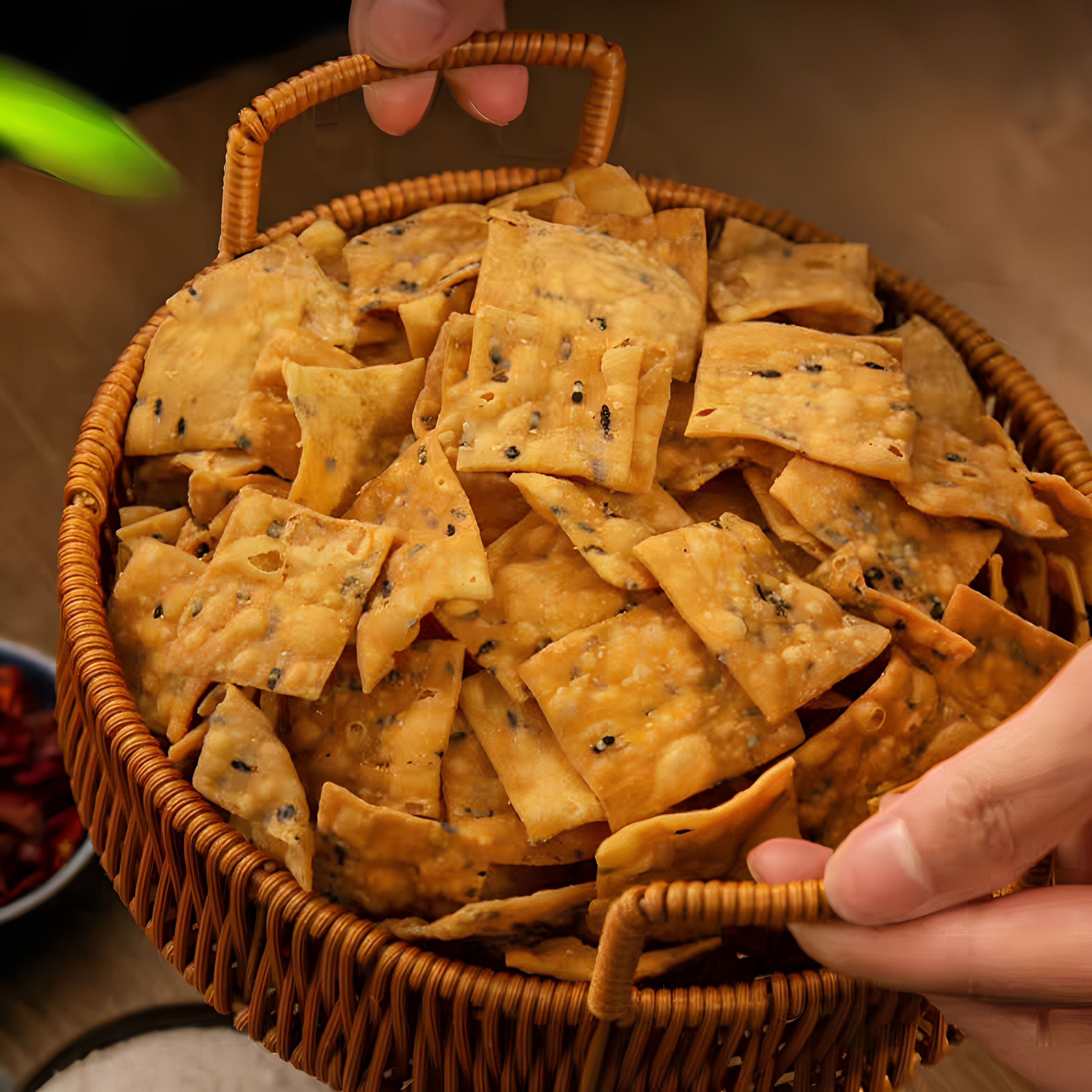河南特产手工油炸麻叶子酥脆现炸休闲小零食馓子麻花传统糕点 - 图1