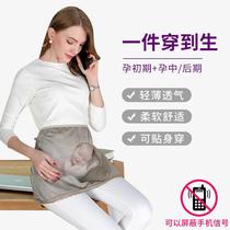 l Pregnancy Prevention Radiative Pregnancy woman dress inside dress Wearing Apron Bellied pregnant womans anti-radiation clothing to work during pregnancy M