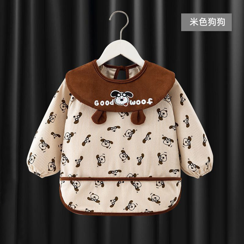 儿童反穿罩衣防水防脏男女宝宝吃饭围兜小孩画画围裙秋冬外套护衣,淘宝优惠券,粉丝福利购,淘宝优惠卷