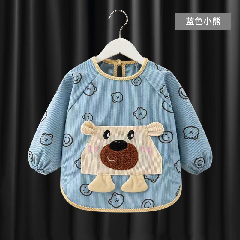 儿童反穿罩衣防水防脏男女宝宝吃饭围兜小孩画画围裙秋冬外套护衣,淘宝优惠券,粉丝福利购,淘宝优惠卷