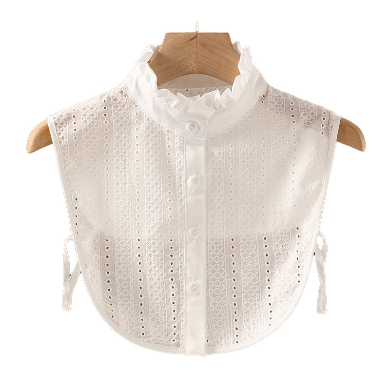 新款秋冬假领子女百搭立领假领毛衣装饰领荷叶边假衣领绣花领镂空,淘宝优惠券,粉丝福利购,淘宝优惠卷