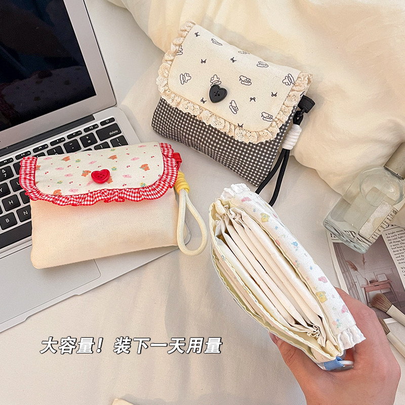 姨妈巾收纳包便携小型专用大容量装卫生棉学生成人月事布艺小包,淘宝优惠券,粉丝福利购,淘宝优惠卷