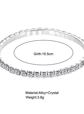 temperament diamond bangle girl rhinestone Elastic bracelet