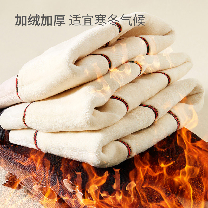 女童特厚款加绒连裤袜外穿秋冬打底裤白色踩脚洋气儿童一体保暖裤