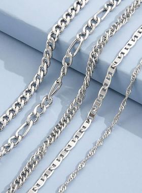 Metal Chain Anklet Set For Women Vintage Ankle Bracelets Fem