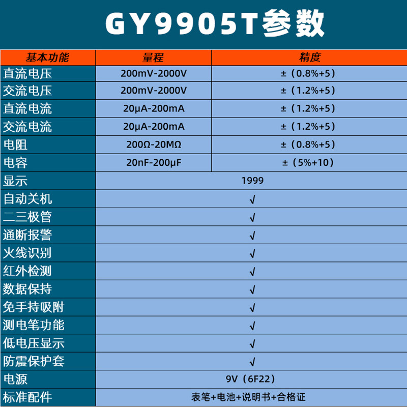 天宇2000v矿用2kv高压数字万用表 川宇五金万用表