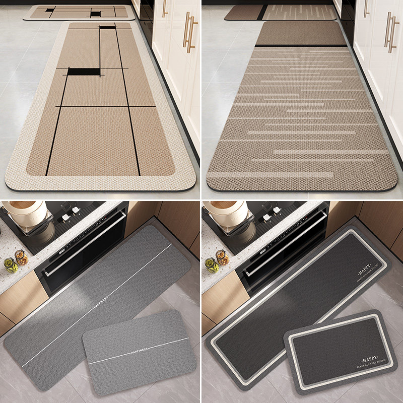 厨房地垫2024新款防滑防油可擦免洗吸水脚垫专用耐脏防水防污地毯,淘宝优惠券,粉丝福利购,淘宝优惠卷