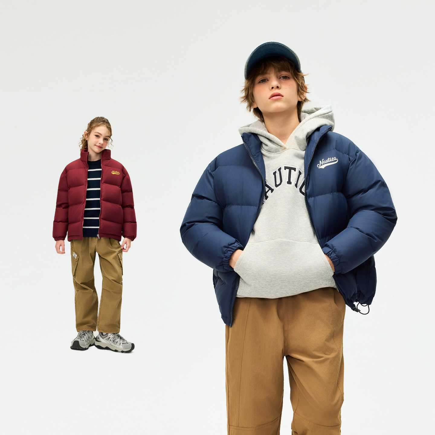 【高蓬云盾】NAUTICA童装 男童女童羽绒服短款儿童面包服休闲外套,淘宝优惠券,粉丝福利购,淘宝优惠卷