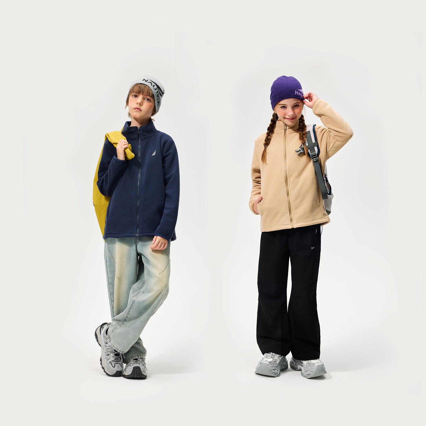 NAUTICA/诺帝卡童装男童女童户外经典抓绒衣秋冬季儿童摇粒绒外套,淘宝优惠券,粉丝福利购,淘宝优惠卷