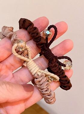 黛瑞亚甜美水晶布艺发圈单只装