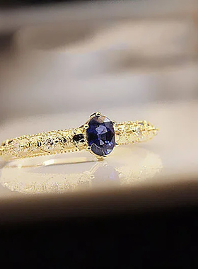 天然斯里兰卡皇家蓝宝石时尚款女